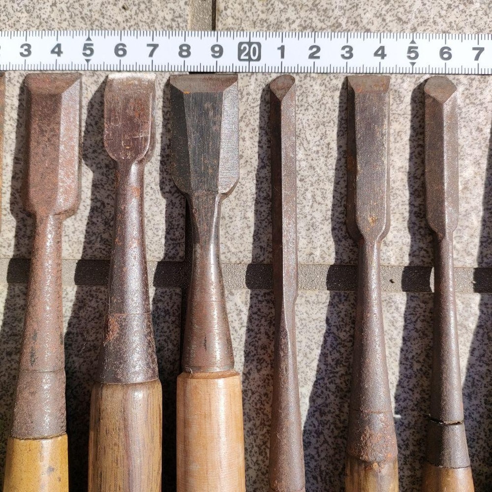Vintage Japanese Chisel Set Tool Carpentry