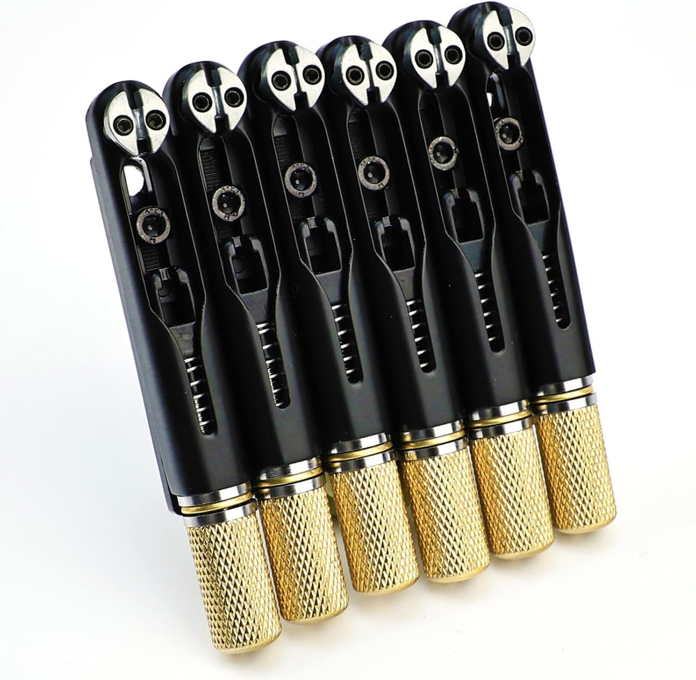 6 String Headless Guitar Bridge Saddles System