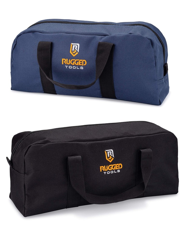 Rugged Tools Tool Bag Combo - Includes 1 Small & 1 Medium Toolbag - Organizer...