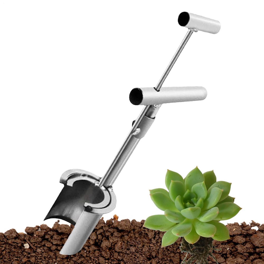 Bulb Planter Tool Fruit Tree Transplanter,Long Handled Bulb Planter With Sliding