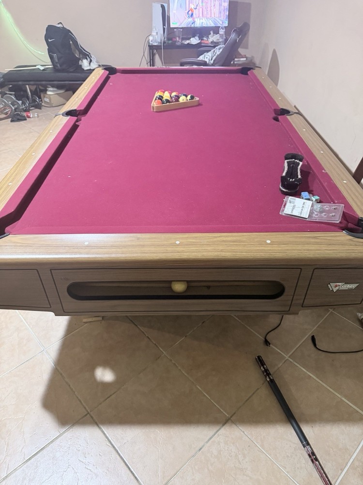 Fischer Commercial Pool Table with Accessories