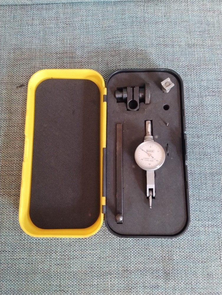 Baker B301 Dial Test Indicator Set 0.0005" Grads w/Case