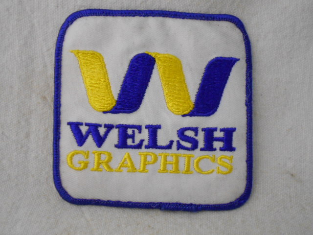 WELSH GRAPHICS   USED COMPANY PATCH TAG