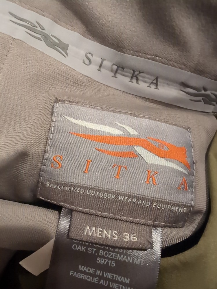 Sitka Mountain Pant 36 Regular Covert Nice Condition