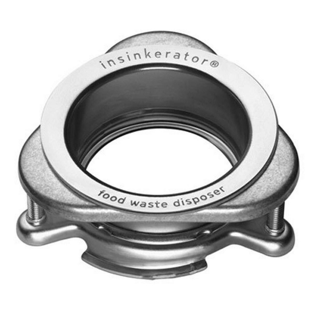 InSinkErator Polished Stainless Steel Sink Flange Quick Lock Design