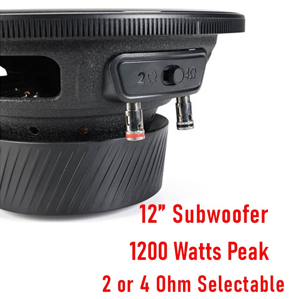 2 Infinity REF-123W 12" 2 or 4 Ohm Switchable Subwoofer 1200 Watts Peak EACH