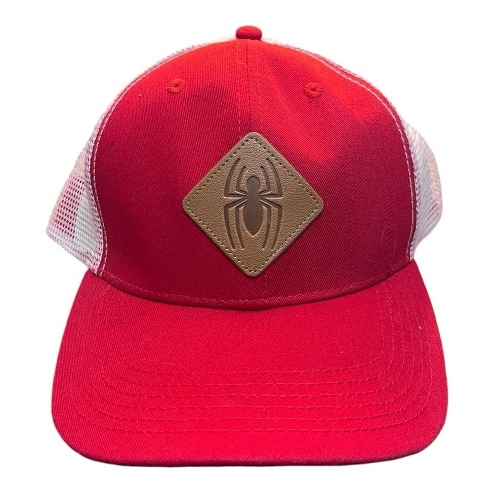 Boys Marvel Spider-Man Adjustable Red trucker cap