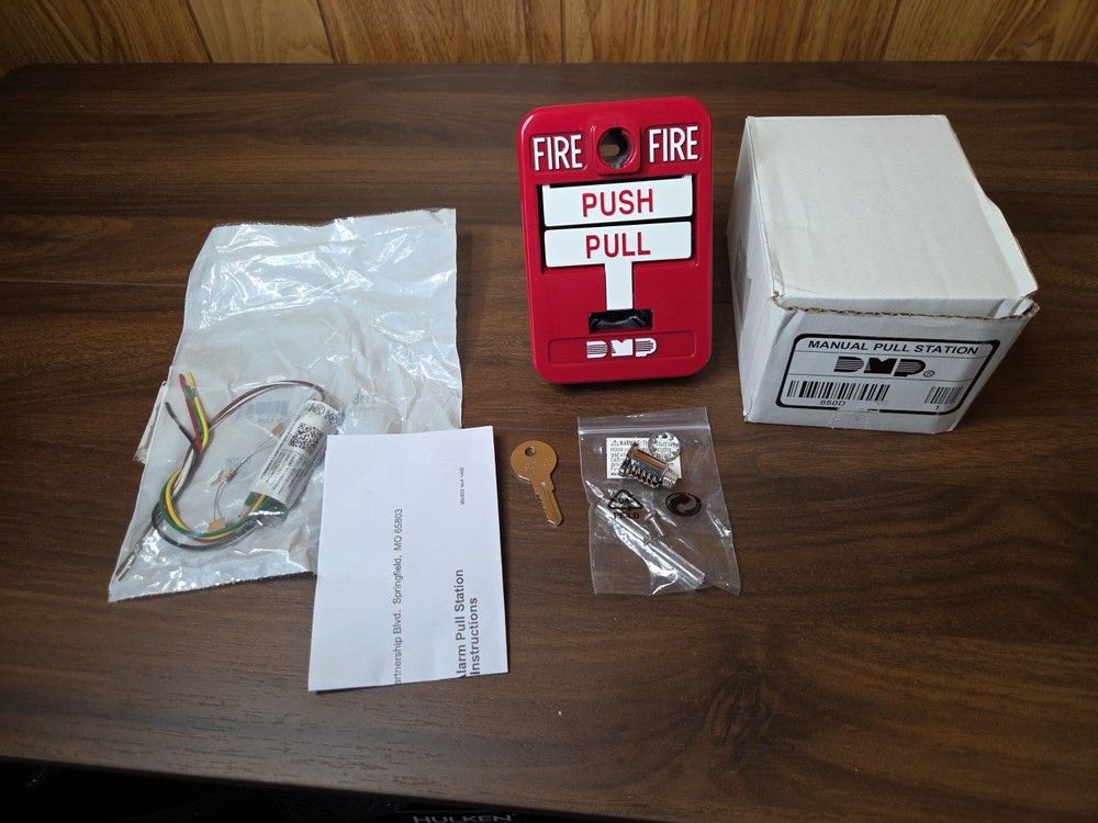 DMP 850D Manual Pull Station Metal Push Pull Red New Open Box