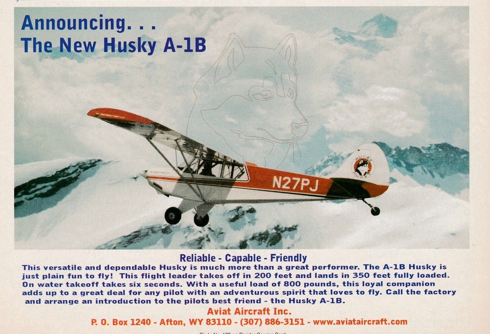Three Husky Aircraft Ads 9/1/2025b