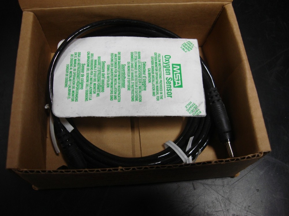 NEW MSA 458169 Oxygen Sensor O2 Responder Remote Style with 10FT Cable