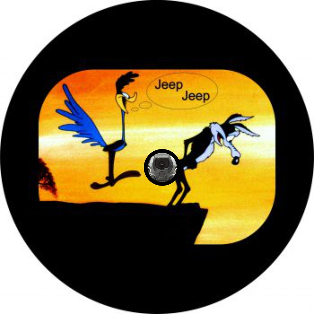 Road Runner Tire Cover with BACKUP CAMERA us-made
