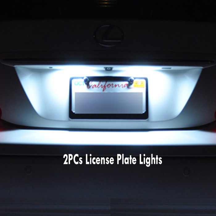 10Pc Car Interior LED Super White Light Bulb Kit for 2011-2015 Ford Explorer