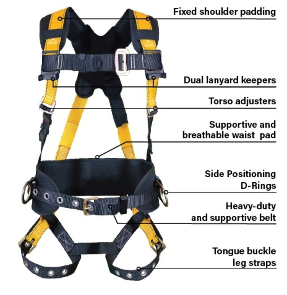 Guardian Fall Protection Seraph Harness, Xs/s