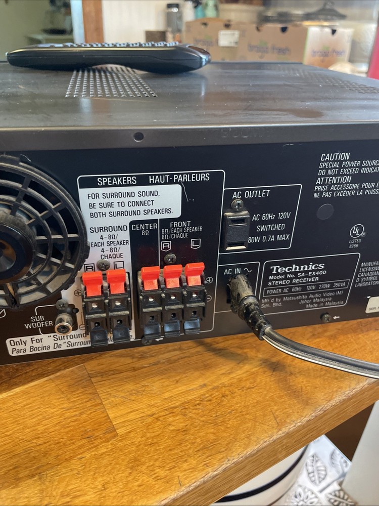 Technics AV Control Stereo Receiver SA-EX400 Tested Works 65 Watt