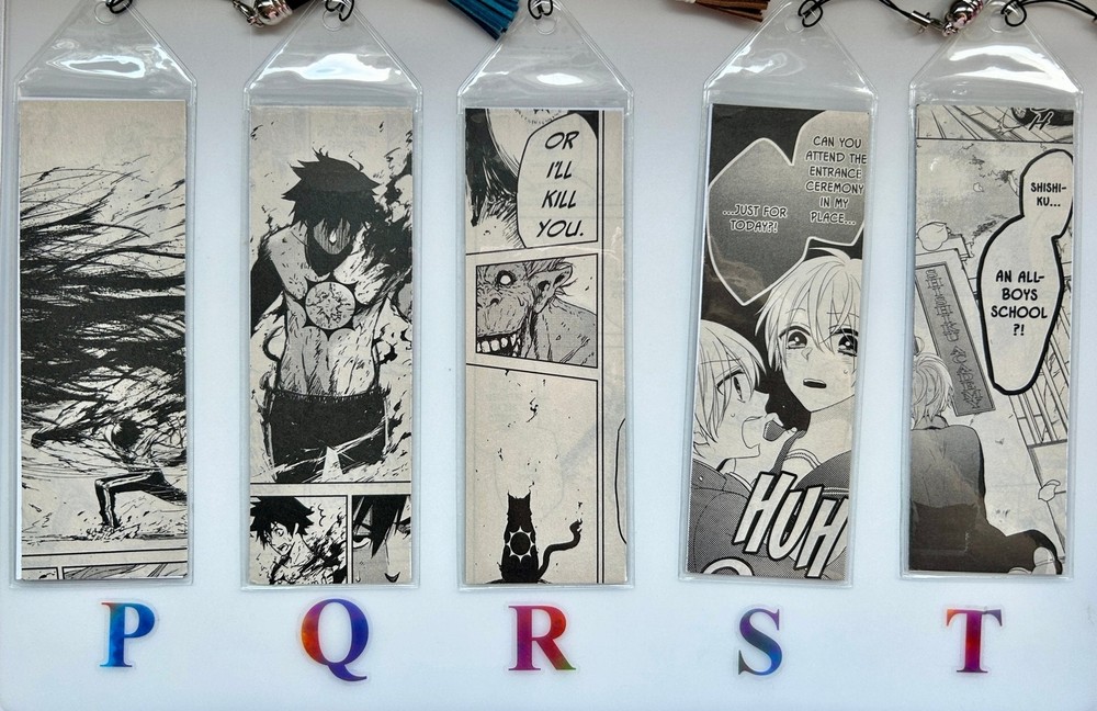 Recycled Manga Bookmarks