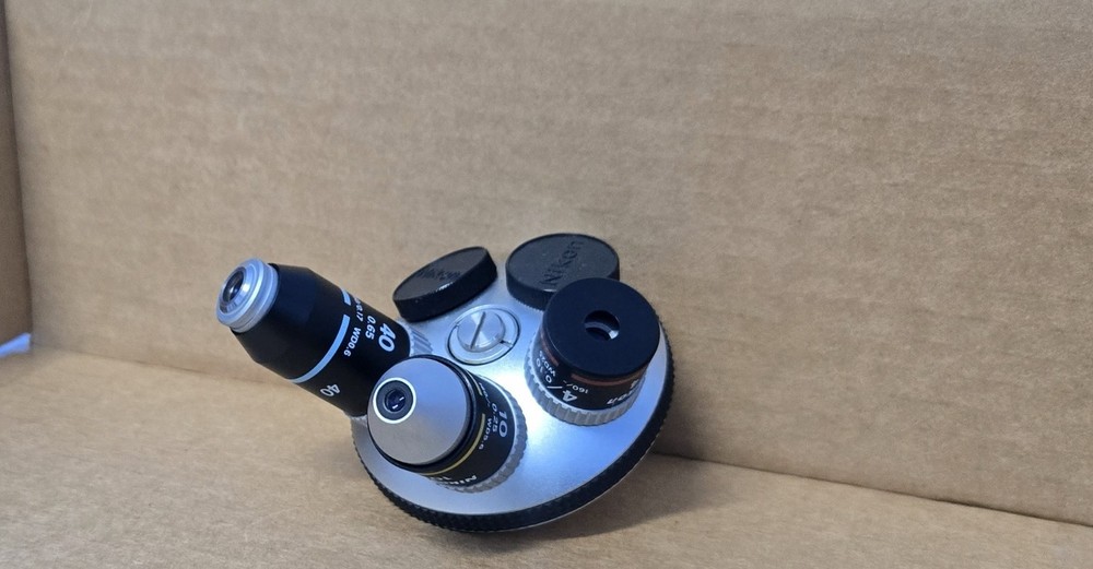 Nikon microscope Lens Objectives 4X / 10X / 40X (INV03-BINY001B)