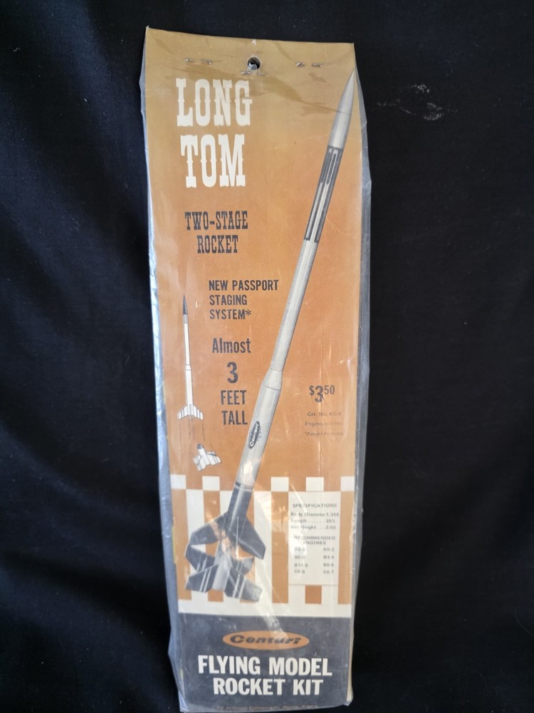 Vintage Model Rocket Centuri Long Tom #KC-4