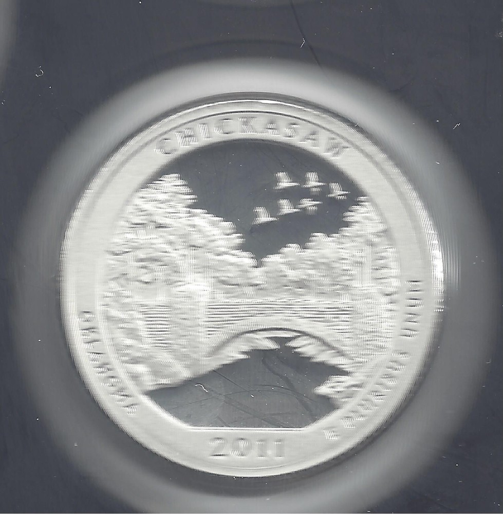 2011 S Silver Proof CHICKASAW Quarter - 90% Silver