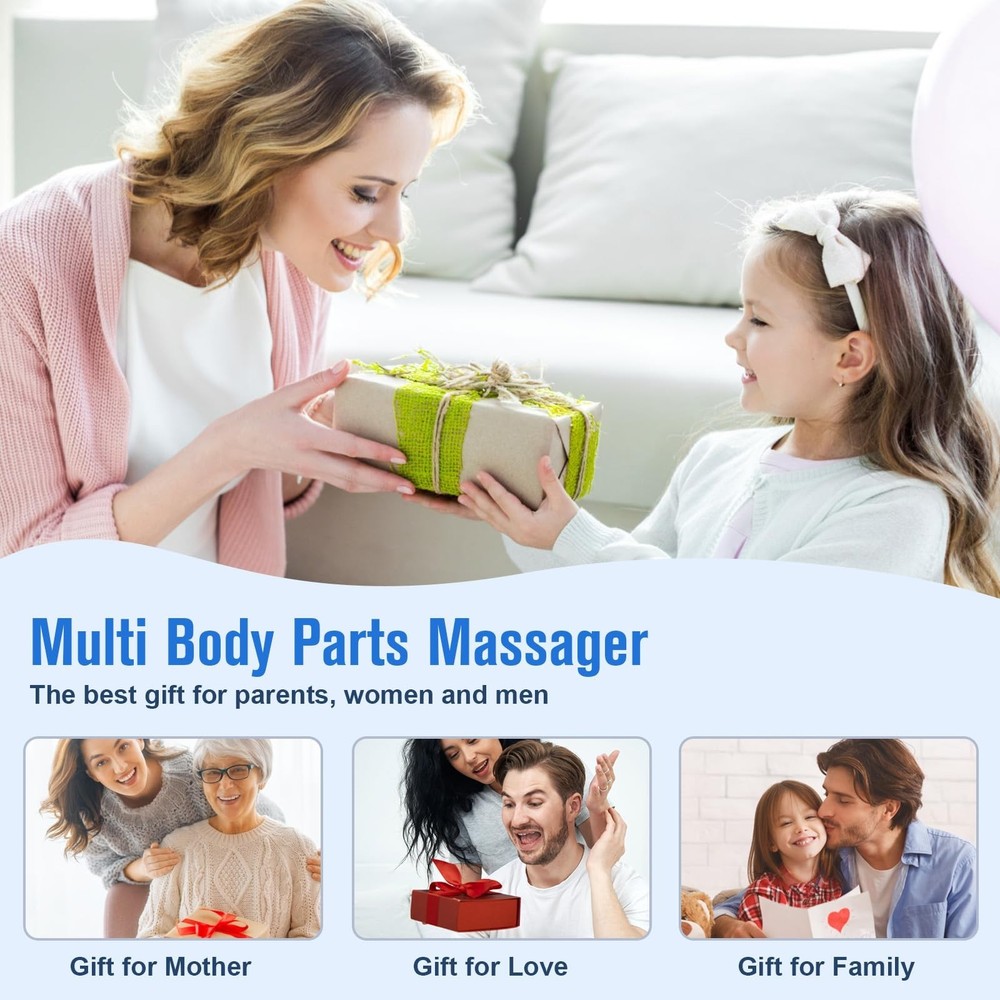 Trigger Point Massage Tool,Two Shapes Handheld Back and Neck Massager for Pai...