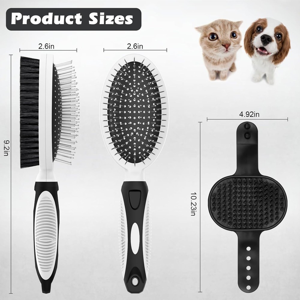 2PCS Double-Sided Pet Grooming Tools | Effortless Shedding Control for All Pets