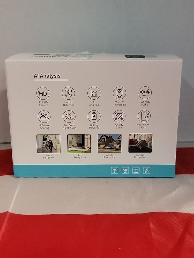 Smart Wireless Battery Security Camera for Home - RoHS