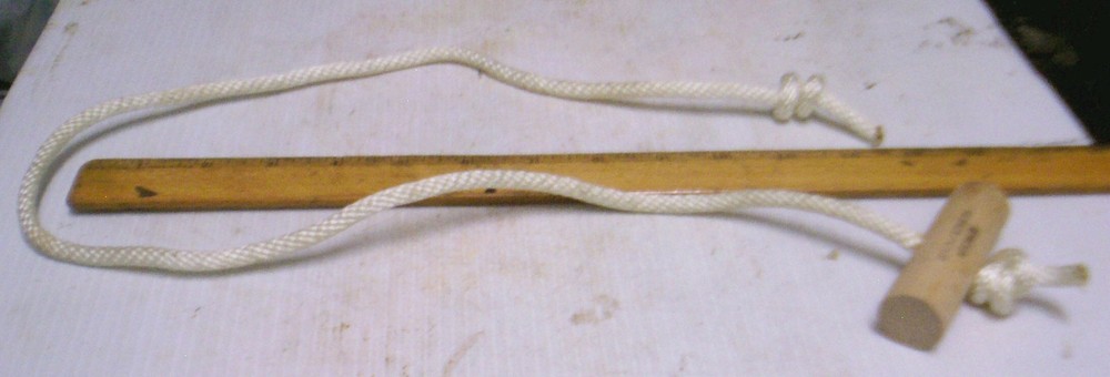 Nylon Cord - Engine Starter Pull Rope with Wood Handle