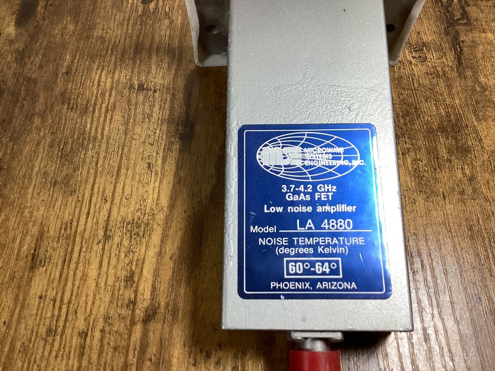 Microwave Systems Low Noise Amplifier LA4880