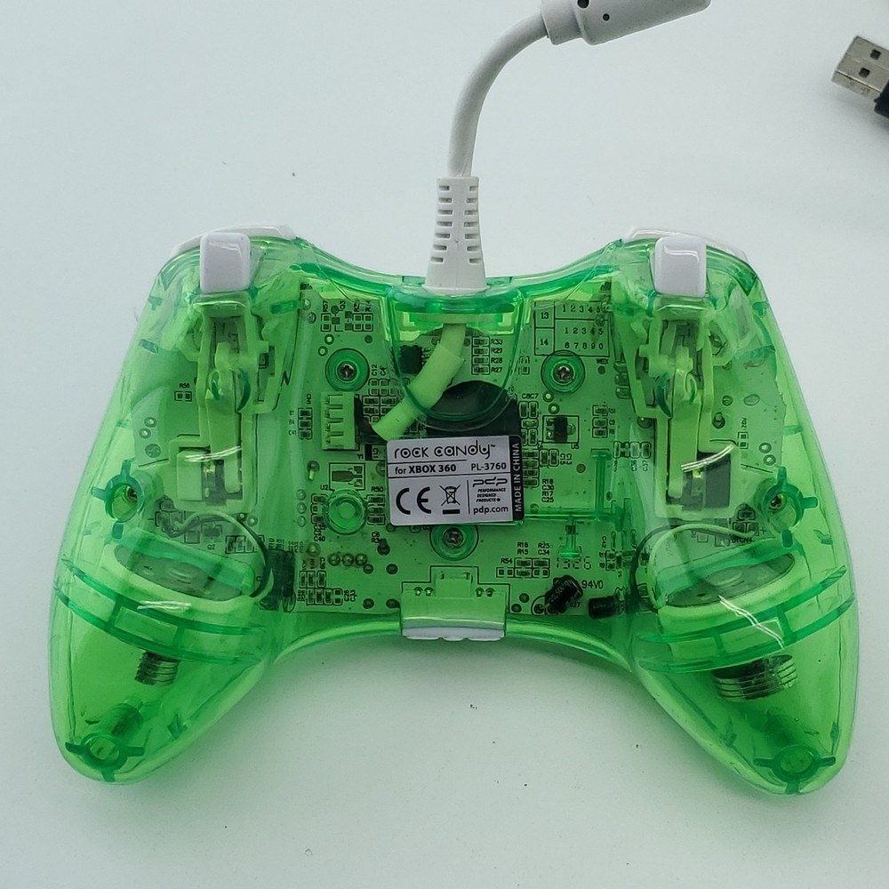PDP PL-3760 Rock Candy Wired Controller Green For Xbox 360, PC