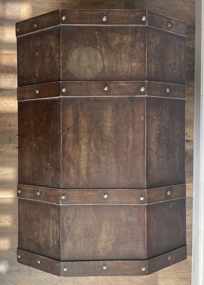 Antique Wooden Storage Chest Box