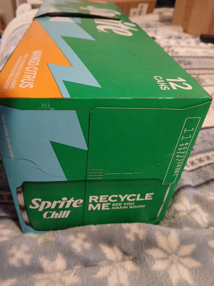 Sprite Zero Sugar Chill Mango Citrus 12oz Cans (12 Pack) On Hand Ships Same Day!