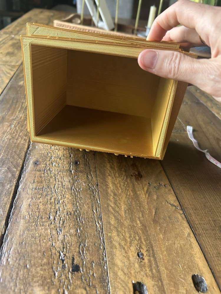 Gold Decorative Book Stack Holder / Planter 3D Printed