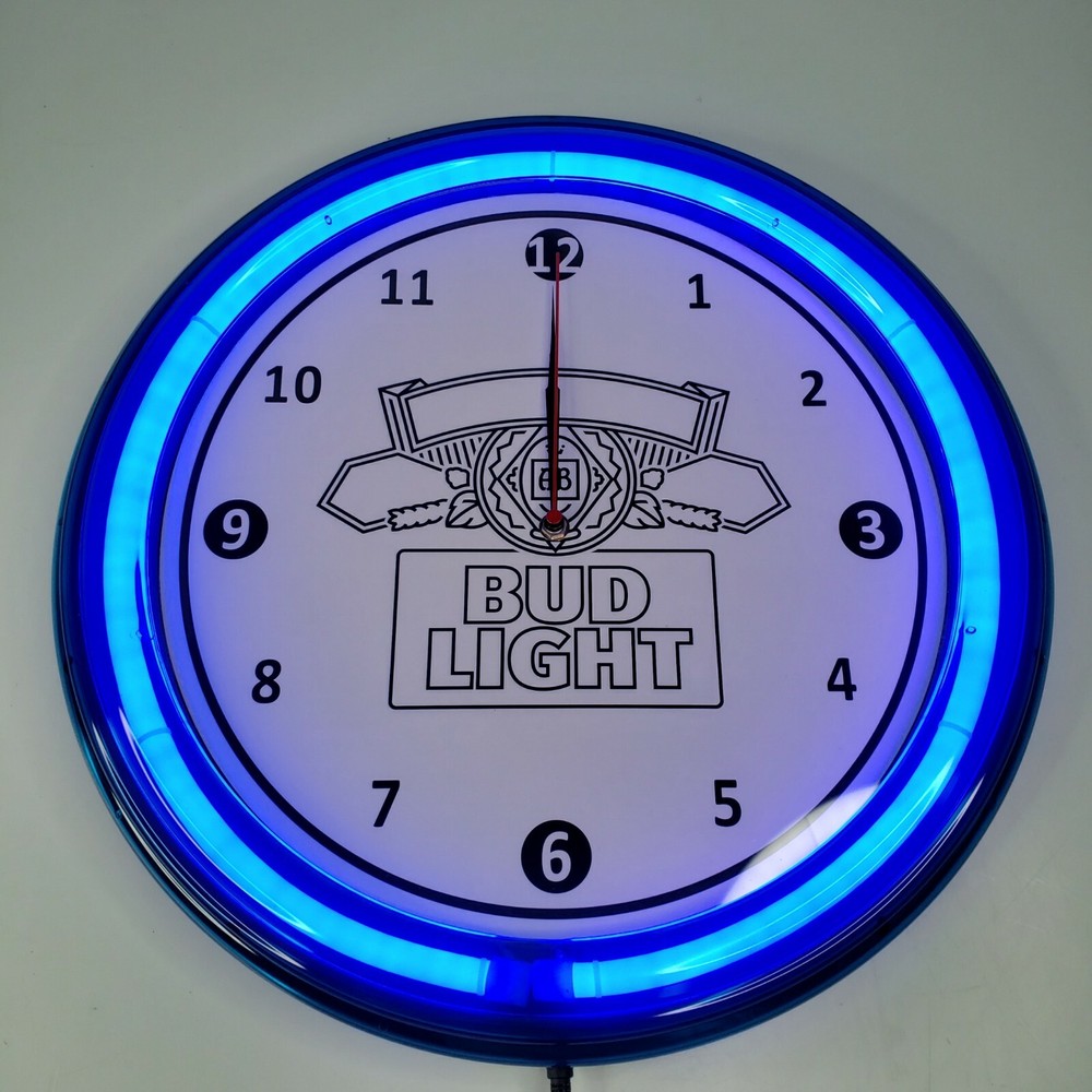 Bud Light Dive Bar LED Neon Clock
