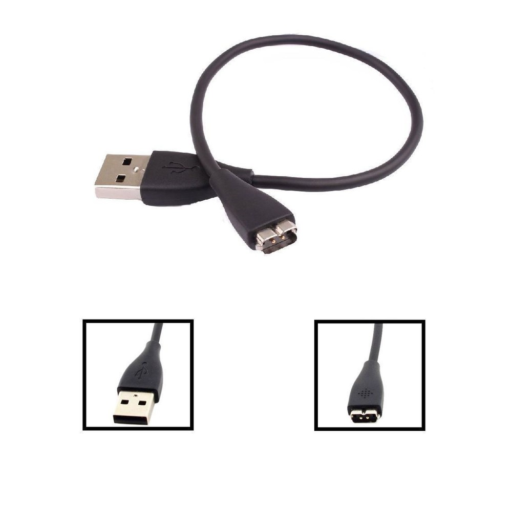 USB Charger for Fitbit CHARGE HR Wireless Wristband Cable Cord Activity Tracker