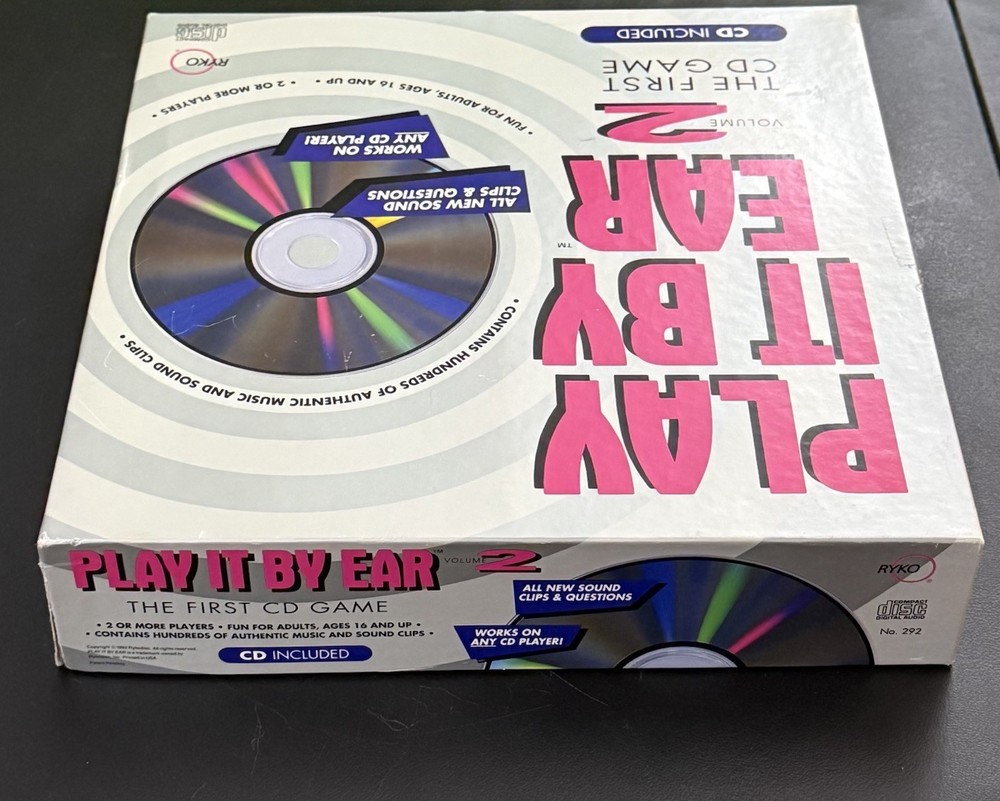 Play It By Ear Volume 2 CD Game Complete Ryko 1992 Untested