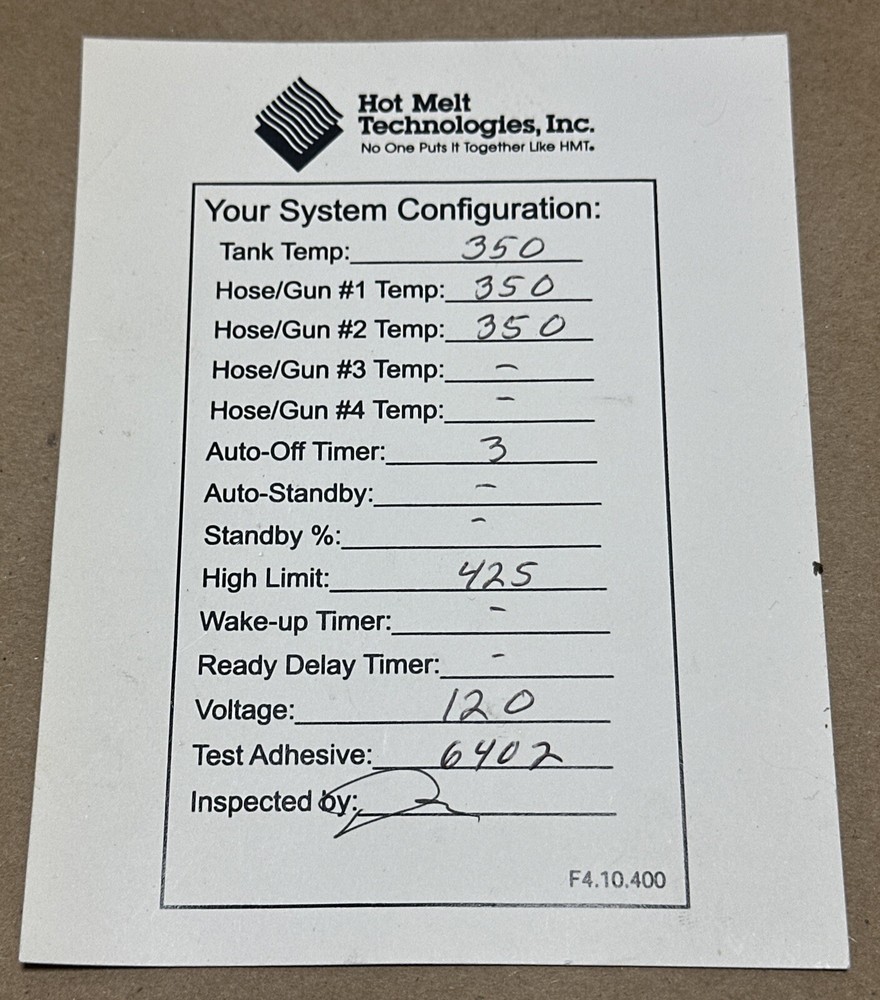 PREOWNED- Hot Melt DF-224 Timer Dual I/O 4-Event Pattern Controller || WARRANTY!