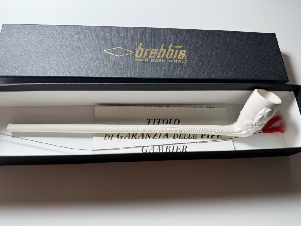 brebbia factory clay pipe hand made italy