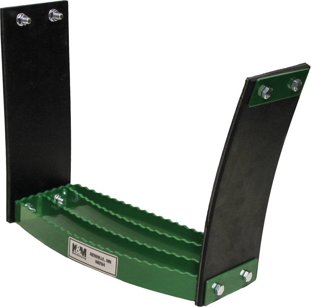 KM Universal Bolt-On Flex Step - Green flexible step for tractors