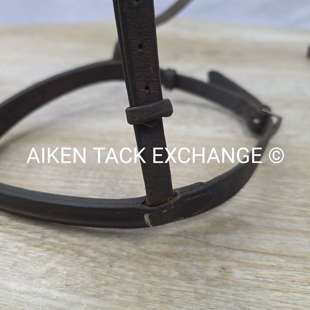 BARGAIN BUNDLE: 2 Plain Raised Nosebands, Size Full (Read Description)
