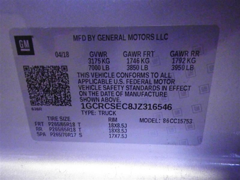 Chevrolet Silverado 1500 2018 Telematics Interface Module 84293872 2150
