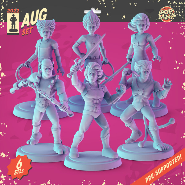 ThunderCats Thunder Cats - POP MINIS 28mm 32mm Scale Miniatures