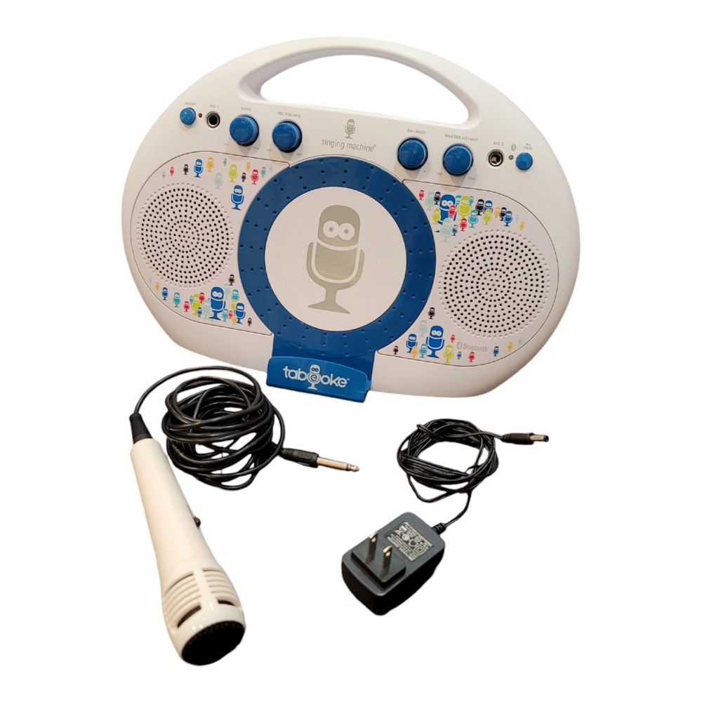 The Singing Machine iSM398BT Tabeoke PORTABLE Bluetooth KARAOKE Singing Machine