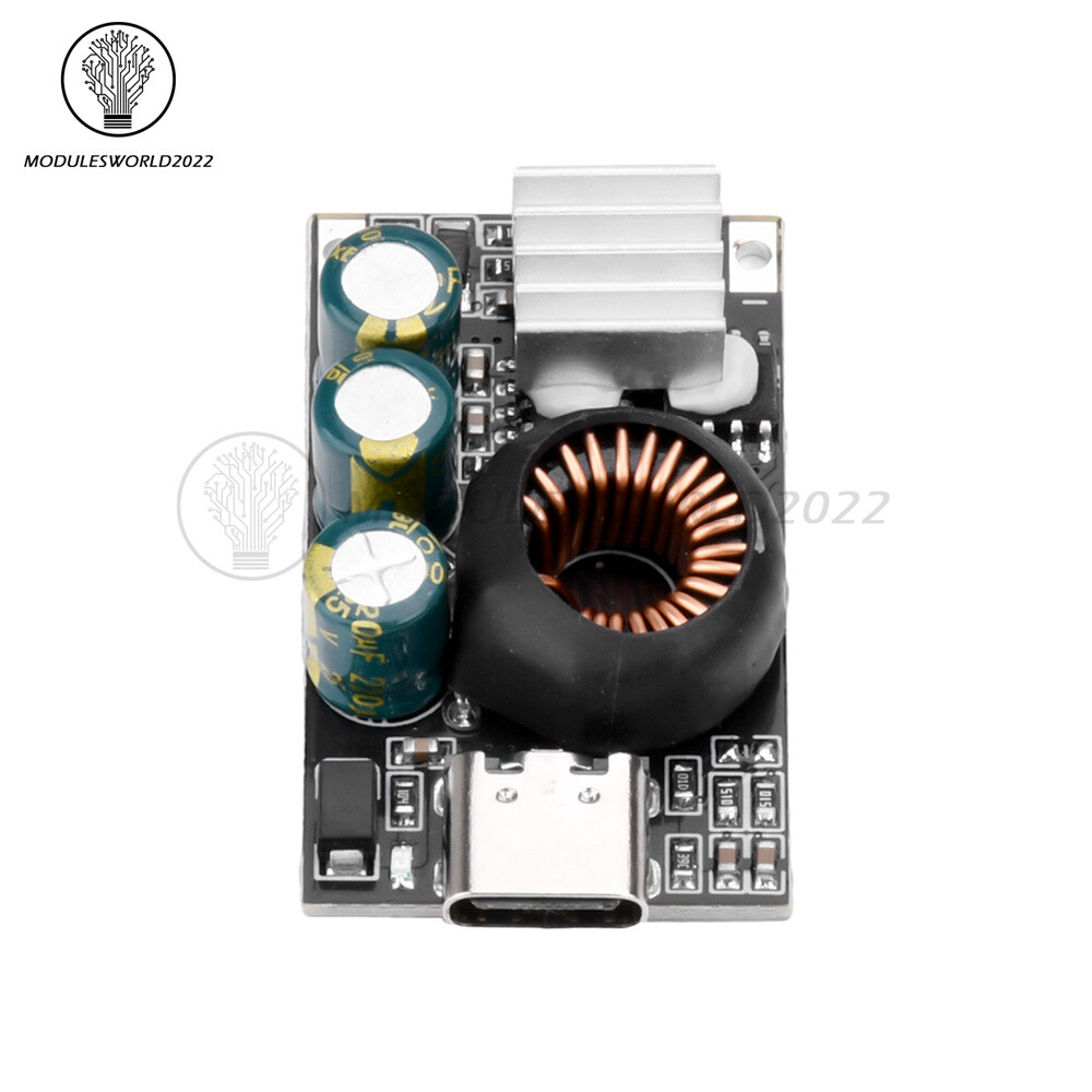 65W Type-C Mobile Phone Fast Charging Board DC Buck Car DIY Modification Module