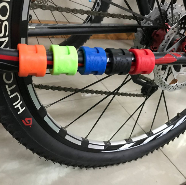 2pcs MTB Bike Front Fork Anti-Collision Rubber Protective Ring Guard Protector