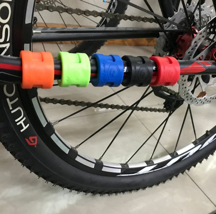 2pcs MTB Bike Front Fork Anti-Collision Rubber Protective Ring Guard Protector