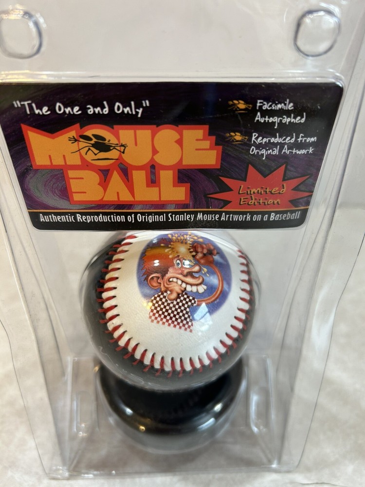 Grateful Dead Mouse Baseball. Limited Edition. Stanley Mouse Artwork.