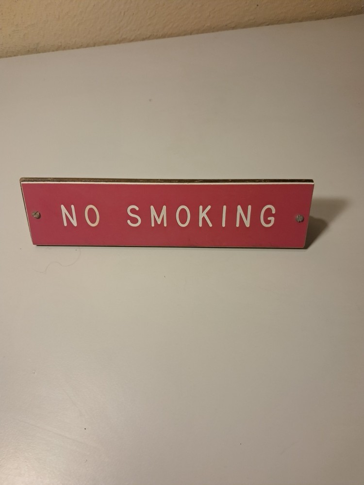 no smoking sign vintage