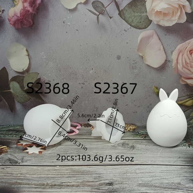 Multipurpose Silicone Mould for Rabbits and Eggs Shell Ornament