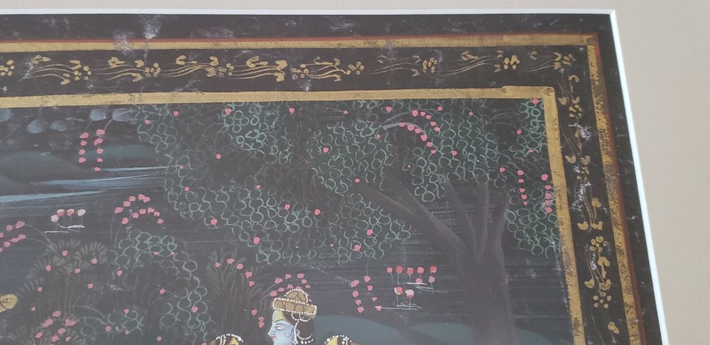 Antique India Painting on Silk