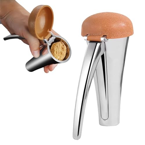 1 Pcs Nut Cracker Tool,Heavy Duty Nut Cracker Tool,With Splash-Proof Brown