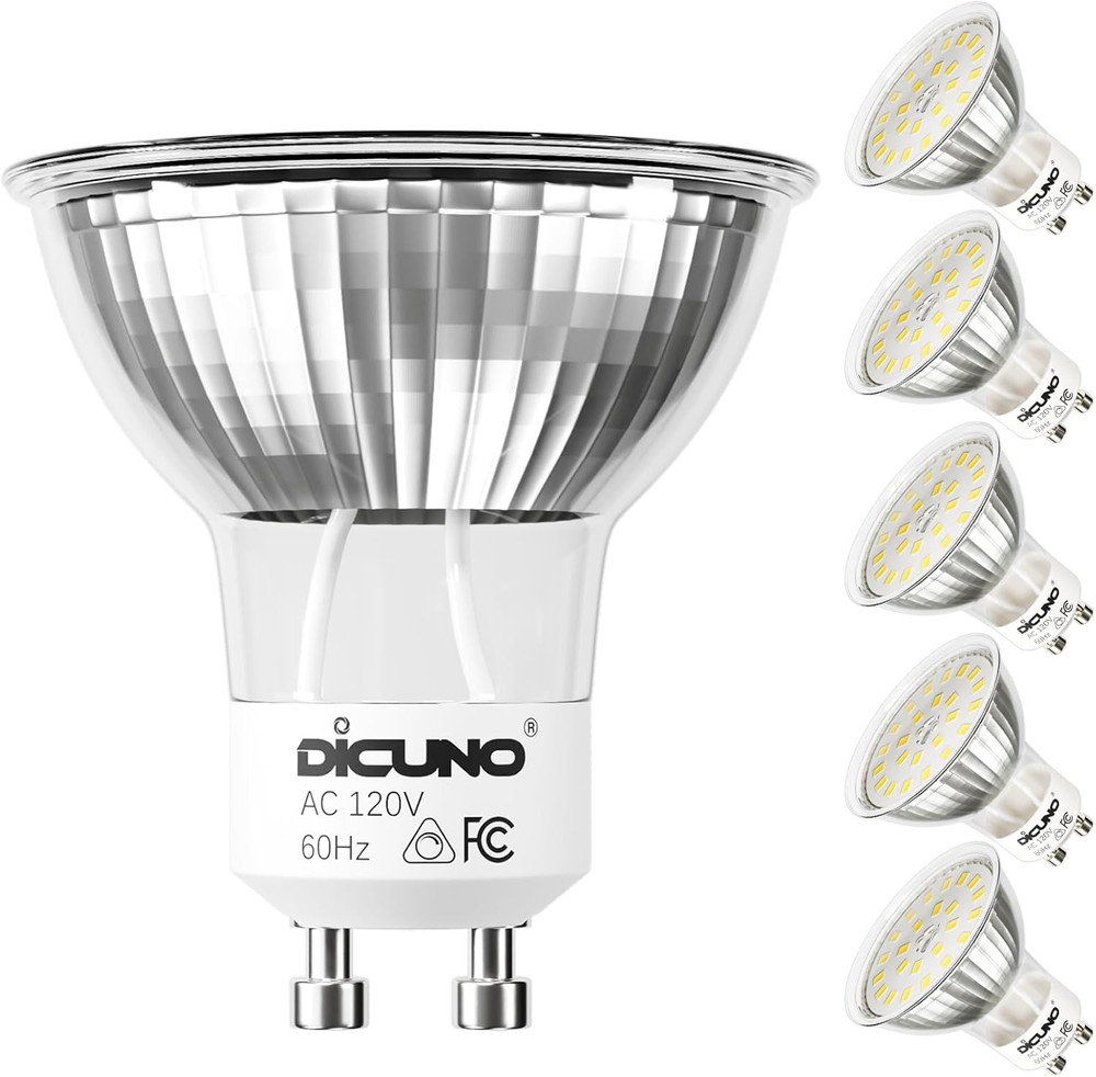 GU10 LED Bulb Dimmable, Daylight White 5000K, 60W Equivalent, High Brightness 70